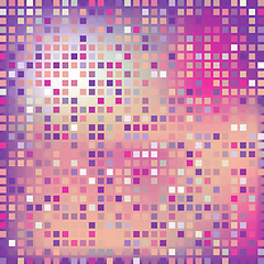 Image showing pink square, mosaic effect