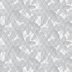 Image showing white geometric pattern with  flower petals