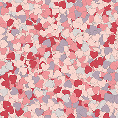 Image showing seamless texture of hearts on Valentine's day