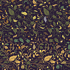 Image showing seamless texture of a floral ornament