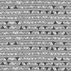 Image showing monochrome pattern of  triangles