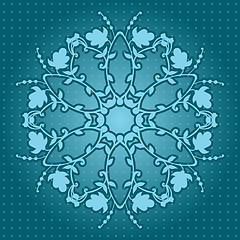 Image showing bright floral background. swirl and curve