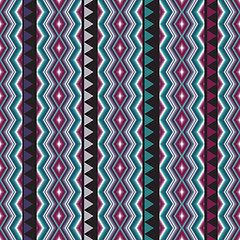 Image showing seamless ethnic ornament  Zigzags, triangles