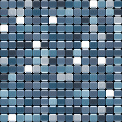 Image showing seamless blue texture of squares with glare