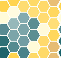 Image showing Geometric background  hexagons