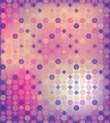 Image showing Abstract background of the hexagon and star
