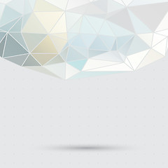 Image showing Vector abstract background of the triangle