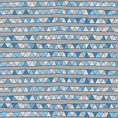 Image showing pattern of blue  triangles