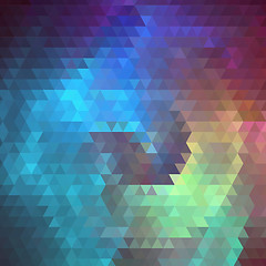 Image showing Abstract background of the triangles