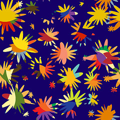 Image showing  pattern from abstract to flowers and petals