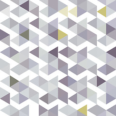 Image showing pattern of gray triangles with a lilac shade