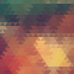 Image showing Abstract geometric background of the triangles