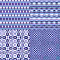 Image showing abstract pixel background of small squares