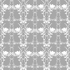 Image showing neutral floral background. swirl and curve