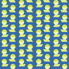Image showing stylized ducks  graphic pattern.