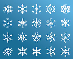 Image showing Snowflakes Winter
