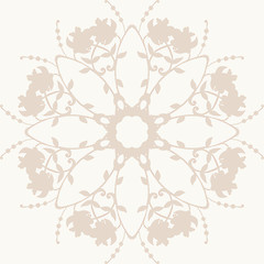 Image showing neutral floral background. swirl and curve