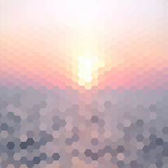 Image showing abstract background of the hexagons