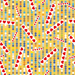 Image showing texture with circles, dots, and hearts