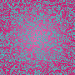 Image showing bright pink background with a floral ornament
