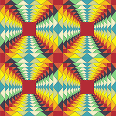 Image showing geometric pattern. fractal illusion.