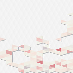 Image showing background with pink and lilac triangles