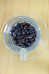 Image showing coffee beans in cup 