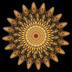 Image showing Computer generated ornate flower