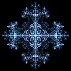 Image showing Night snowflake