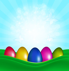 Image showing Easter Color Eggs