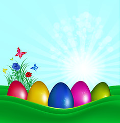 Image showing Easter Color Eggs