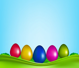 Image showing Easter Color Eggs