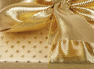Image showing detail of golden ribbon