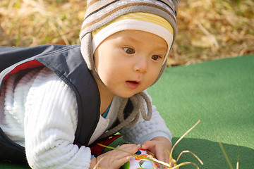 Image showing Baby Outdoors