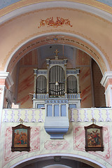 Image showing Church choir with organ