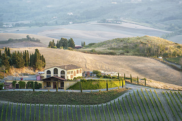 Image showing Landscape near Pienza