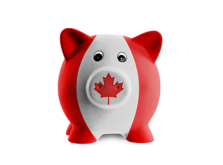 Image showing Unique pink ceramic piggy bank