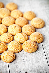 Image showing meringue almond cookies