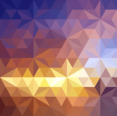 Image showing Retro triangle background