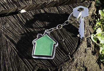 Image showing Keychain in a shape of house
