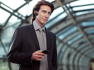 Image showing talking on cell phone
