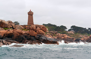 Image showing Lighthouse at Perros-Guirec