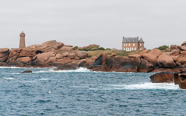 Image showing Lighthouse at Perros-Guirec