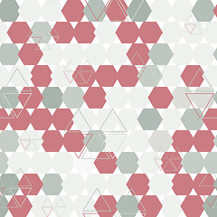 Image showing background of hexagon and triangle