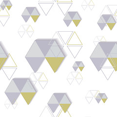 Image showing background of hexagon and triangle