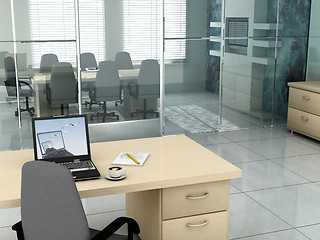 Image showing Office in the morning