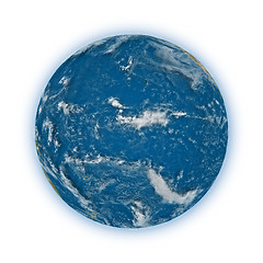 Image showing Pacific Ocean on planet Earth