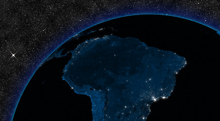 Image showing Night in South America