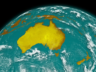 Image showing Australia on Earth