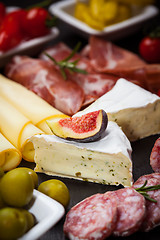 Image showing Antipasti and catering platter 